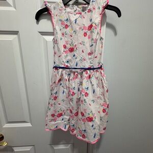 Petit Bateau Floral Kids Dress - Pink and Blue size 8 designed in France